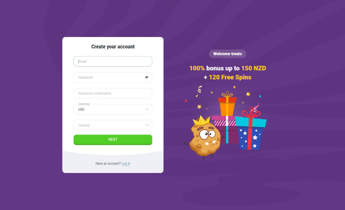 CookieCasino Registrierungsschritte